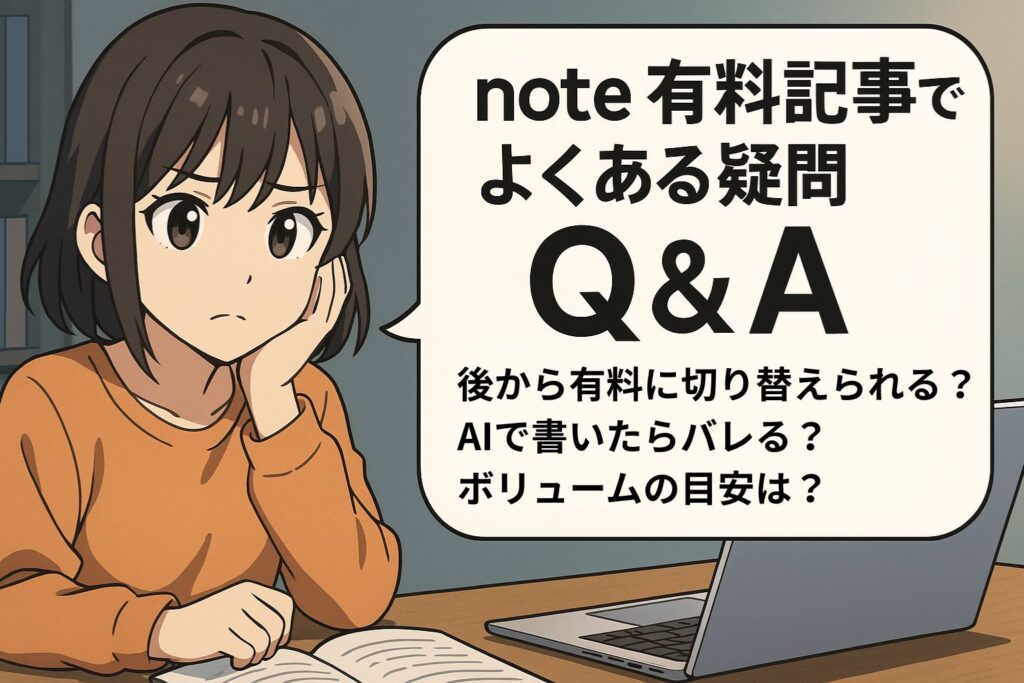 note有料記事についてのQ&A