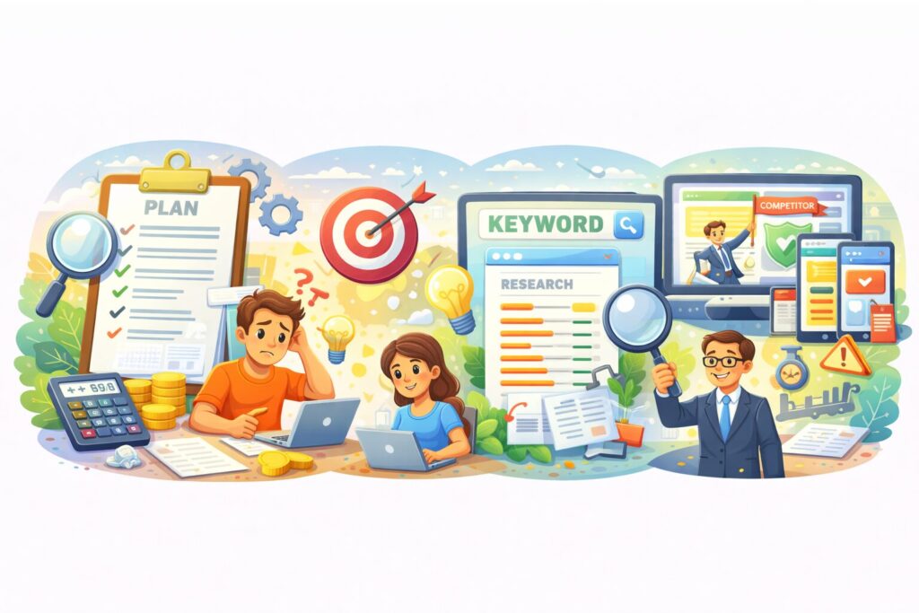 SEO準備の4つのステップ