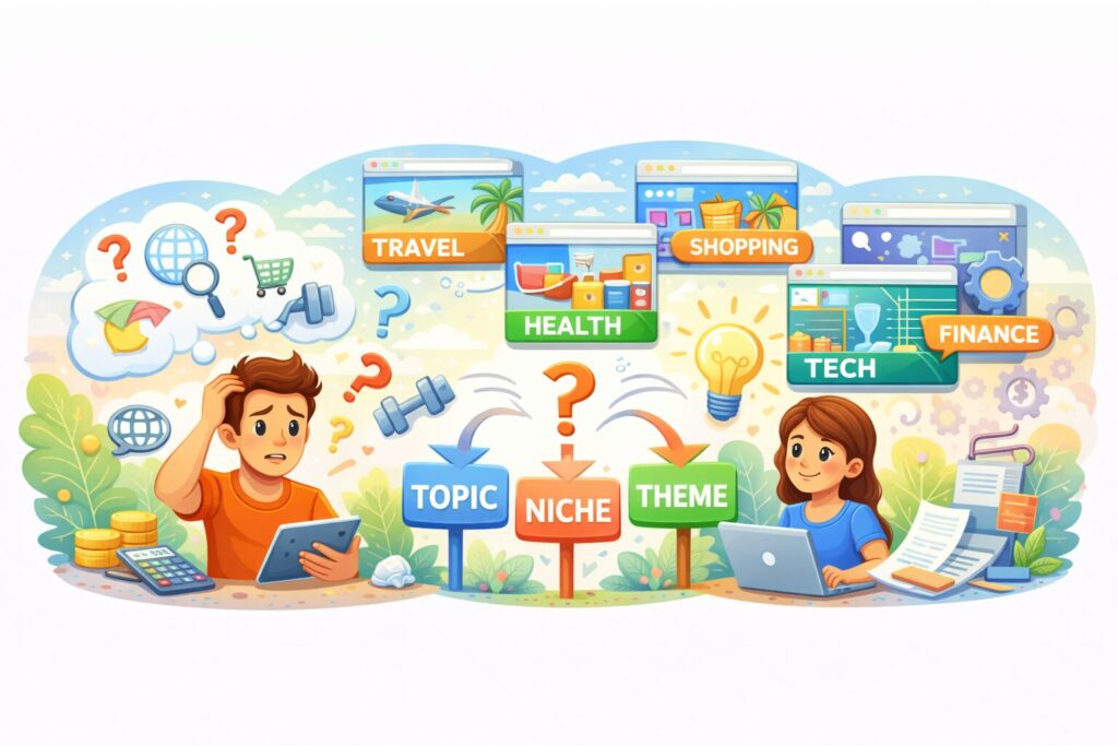 ウェブサイトテーマの選択アイデア