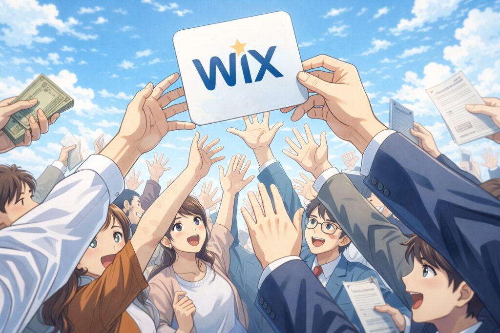 Wixが大人気なイメージ画像