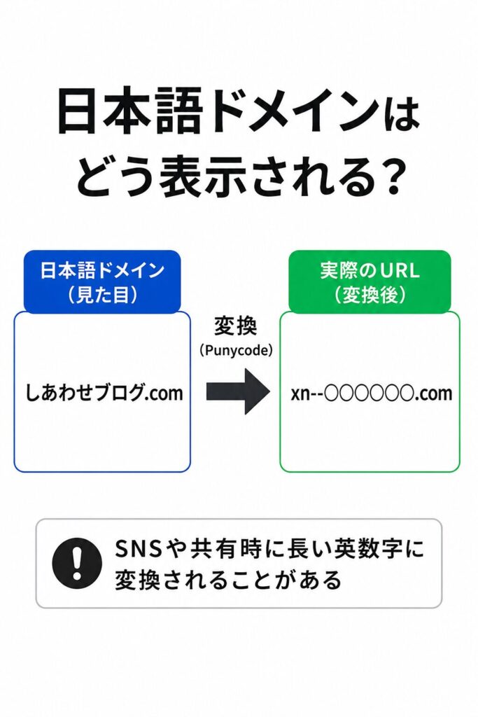 日本語ドメインについての図解