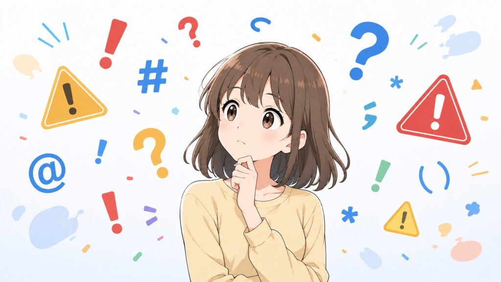 タイトルに記号を使う時の注意点のトップ画
