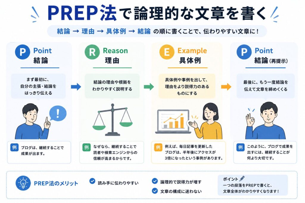 PREP法についての図解