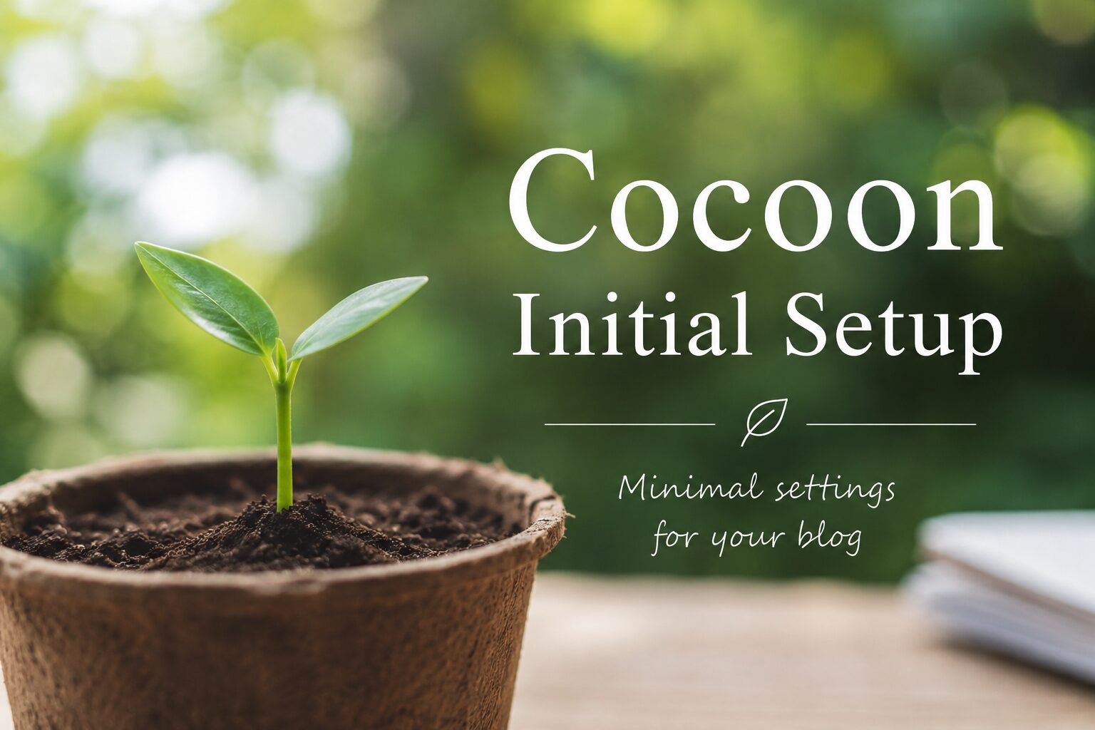 cocoonの初期設定の記事のアイキャッチ